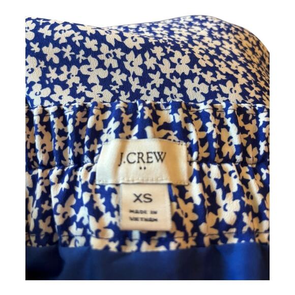 J. Crew Blue & White Floral Skirt Size XS - Picture 4 of 4
